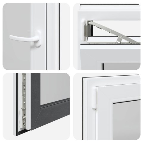BIAŁA WEWNĘTRZNA KOLOR OKNA PIWNICZNEGO RISOR 60 X 100 CM