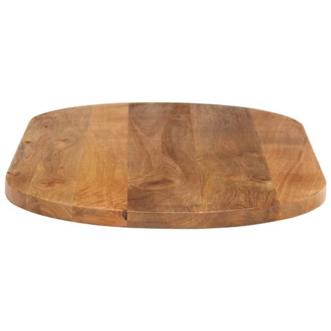 VidaXL Blat stołu, 90x40x2,5 cm, owalny, lite drewno mango