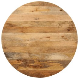 VidaXL Blat stołu, Ø 80x3,8 cm, okrągły, lite drewno mango