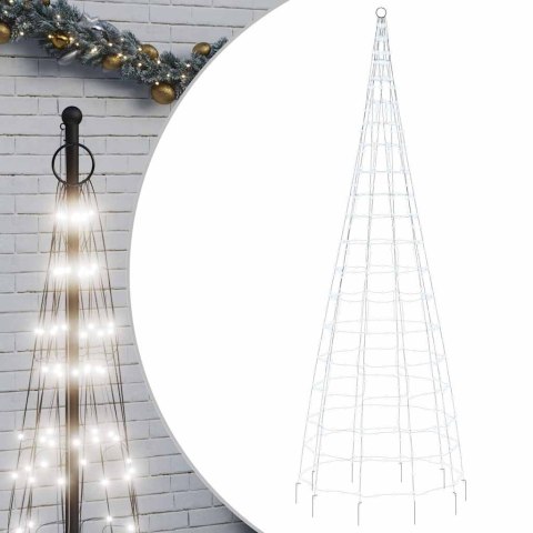 CHOINKA LED 550 LED ZIMNA BIEL 300 CM