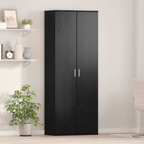 HIGHBOARD 70 X 33.5 X 180 CM DREWNO INŻYNIERYJNE CZARNY DĄB