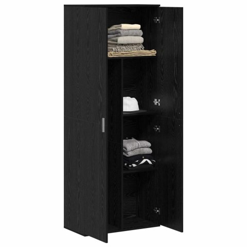 HIGHBOARD 70 X 33.5 X 180 CM DREWNO INŻYNIERYJNE CZARNY DĄB
