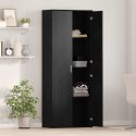 HIGHBOARD 70 X 33.5 X 180 CM DREWNO INŻYNIERYJNE CZARNY DĄB