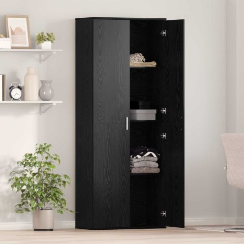 HIGHBOARD 70 X 33.5 X 180 CM DREWNO INŻYNIERYJNE CZARNY DĄB