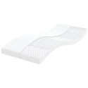 VidaXL Sofa rozsuwana z materacami, niebieska, 80x200 cm, aksamit
