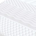 VidaXL Sofa rozsuwana z materacami, niebieska, 80x200 cm, aksamit