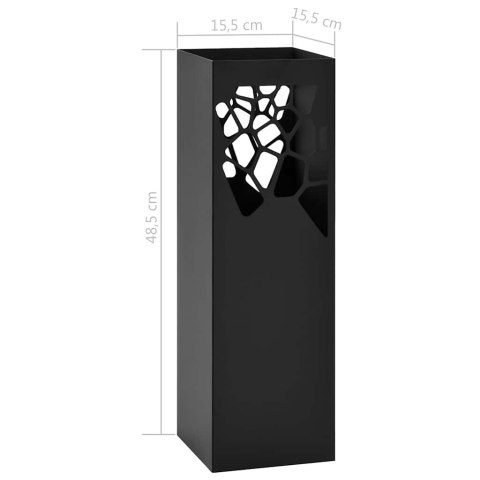 STOJAK NA PARASOLE DESIGN W KAMYKI STALOWY CZARNY