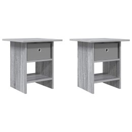 STOLIK NOCNY 2 SZT. SZARY SONOMA 41 X 40 X 45 CM