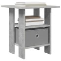 VidaXL Stolik nocny Betonowy szary 41 x 40 x 45 cm Drewno inżynieryjne