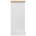 VidaXL Stolik nocny CORONA Biały 35 x 32,5 x 74 cm Lite drewno sosnowe