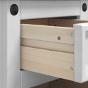 VidaXL Stolik nocny CORONA Biały 35 x 32,5 x 74 cm Lite drewno sosnowe