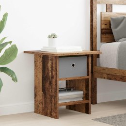 VidaXL Stolik nocny Stare drewno 41 x 40 x 45 cm Drewno inżynieryjne