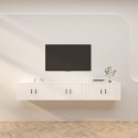 VidaXL Wiszące szafki telewizyjne, 3 szt., białe, 80x34,5x40 cm