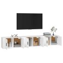 VidaXL Wiszące szafki telewizyjne, 3 szt., białe, 80x34,5x40 cm