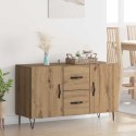 BUFET DĄB RZEMIEŚLNICZY 100 X 36 X 60 CM DREWNO INŻYNIERYJNE