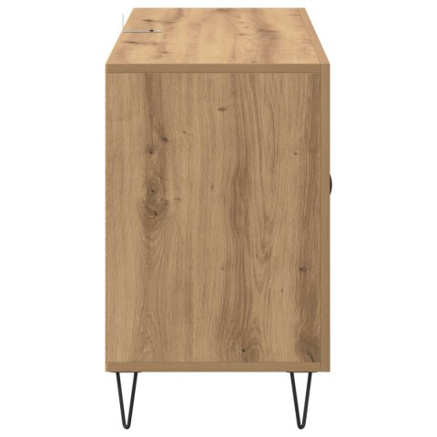 BUFET DĄB RZEMIEŚLNICZY 100 X 36 X 60 CM DREWNO INŻYNIERYJNE