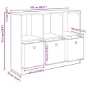 VidaXL Bufet Dąb rzemieślniczy 102 x 32 x 73,5 cm