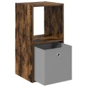 VidaXL Stolik nocny Dąb wędzony 35 x 32 x 68,5 cm Drewno inżynieryjne