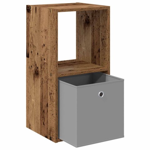 VidaXL Stolik nocny Stare drewno 35 x 32 x 68,5 cm Drewno inżynieryjne