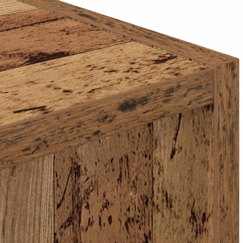 VidaXL Stolik nocny Stare drewno 35 x 32 x 68,5 cm Drewno inżynieryjne