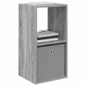 STOLIK NOCNY SZARY SONOMA 35 X 32 X 68,5 CM DREWNO INŻYNIERYJNE