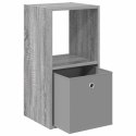 STOLIK NOCNY SZARY SONOMA 35 X 32 X 68,5 CM DREWNO INŻYNIERYJNE