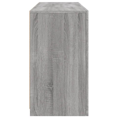VidaXL Szafka z oświetleniem LED, szary dąb sonoma, 123x37x67 cm