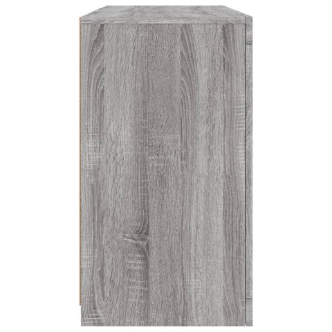 VidaXL Szafka z oświetleniem LED, szary dąb sonoma, 123x37x67 cm