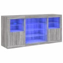 VidaXL Szafka z oświetleniem LED, szary dąb sonoma, 142,5x37x67 cm