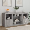 VidaXL Szafka z oświetleniem LED, szary dąb sonoma, 142,5x37x67 cm