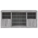 VidaXL Szafka z oświetleniem LED, szary dąb sonoma, 142,5x37x67 cm
