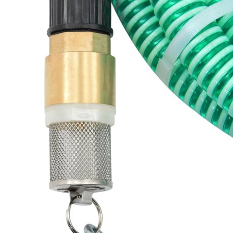 WĄŻ SSĄCY Z MOSIĘŻNYMI ZŁĄCZAMI, ZIELONY, 1,1" 10 M, PVC