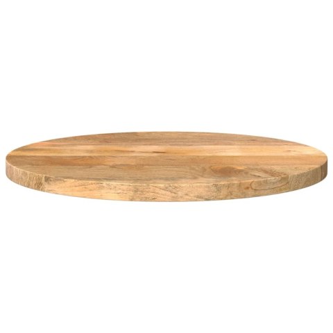VidaXL Blat stołu, Ø 50x2,5 cm, okrągły, surowe lite drewno mango