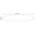 VidaXL Blat stołu, Ø 50x2,5 cm, okrągły, surowe lite drewno mango