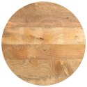 VidaXL Blat stołu, Ø 50x3,8 cm, okrągły, surowe lite drewno mango