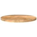 VidaXL Blat stołu, Ø 50x3,8 cm, okrągły, surowe lite drewno mango
