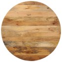 VidaXL Blat stołu, Ø 80x2,5 cm, okrągły, lite drewno mango
