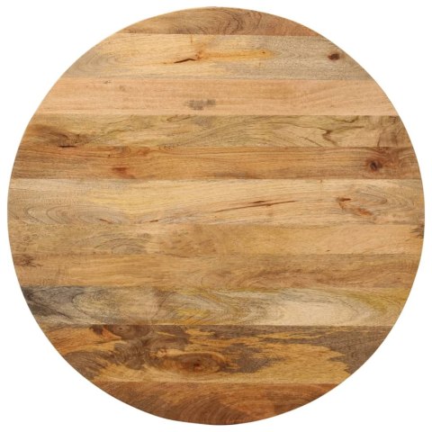 VidaXL Blat stołu, Ø 80x2,5 cm, okrągły, lite drewno mango