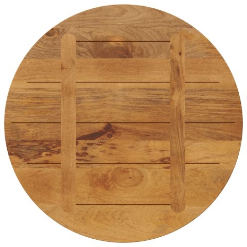 VidaXL Blat stołu, Ø 80x2,5 cm, okrągły, lite drewno mango