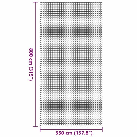 DYWAN POD NAMIOT NIEBIESKI 800 X 350 CM POLIESTER