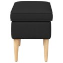 VidaXL Stołek na Stopy Czarny 55 x 35 x 41 cm