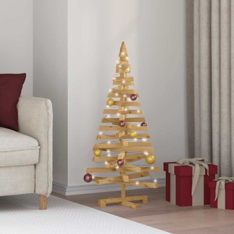CHOINKI Z PODSTAWĄ BRĄZOWY 120 CM LITE DREWNO SOSNOWE