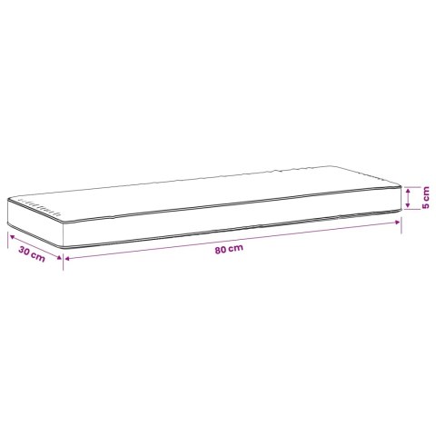VidaXL Poduszki na ławkę 2-częściowe VUGHT 2 pcs 100% poliester