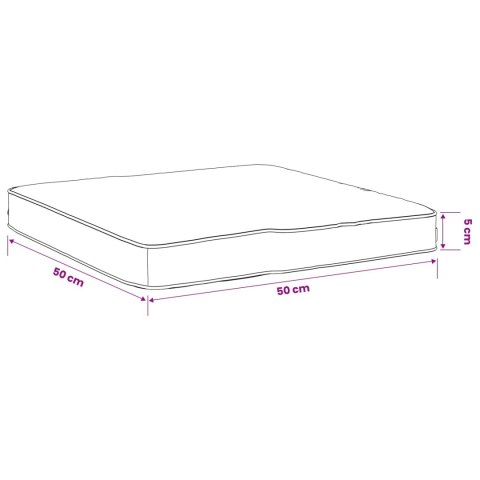 VidaXL Poduszki siedzące 4-częściowe VUGHT 4 pcs 100% poliester Szary
