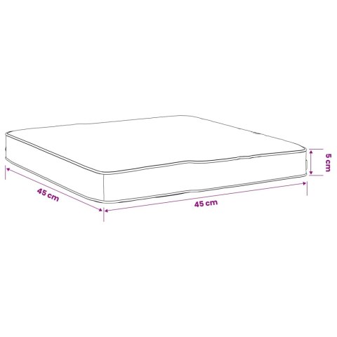 VidaXL Poduszki siedzące 4-częściowe VUGHT 4 pcs 100% poliester