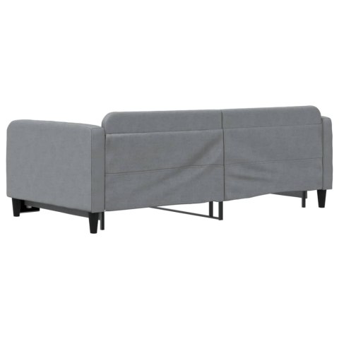VidaXL Sofa rozsuwana, jasnoszara, 100x190 cm, tkanina