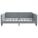 VidaXL Sofa rozsuwana, jasnoszara, 100x190 cm, tkanina