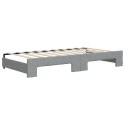 VidaXL Sofa rozsuwana, jasnoszara, 100x190 cm, tkanina