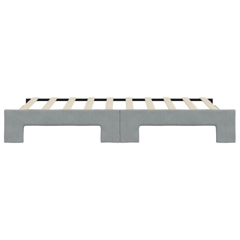 VidaXL Sofa rozsuwana, jasnoszara, 100x190 cm, tkanina