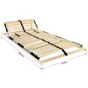 VidaXL Stelaż z listew Brązowy 70 x 190 cm Drewno bukowe